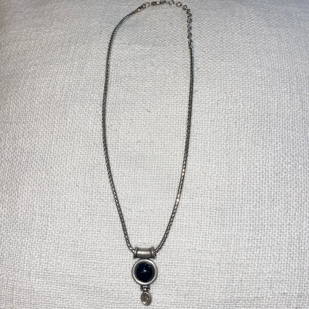 Chico's Silver Tone Necklace with Pendant